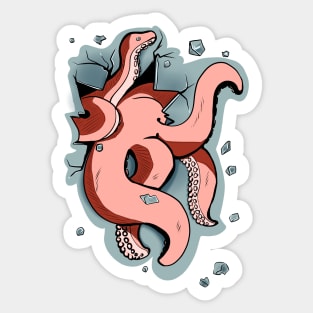 Octopus T-shirt Sticker